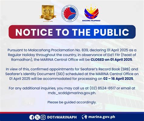 how to reschedule marina sid appointment|NOTICE TO THE PUBLIC: Here .